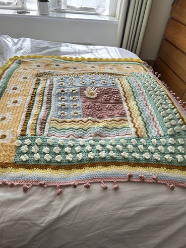 Spring blanket hand made - blanket.,