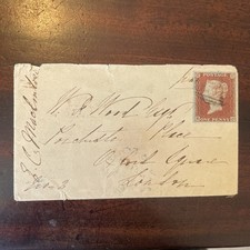 lovely rare Devon postal history 1851 Princetown Tavistock marks 