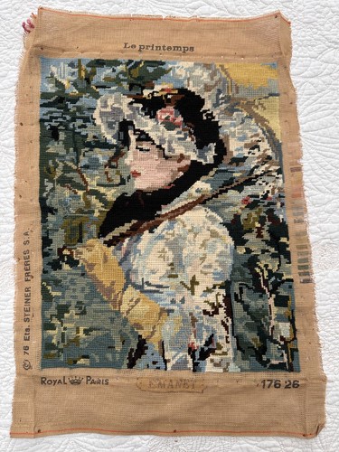 Vintage completed hand cross - vintage,