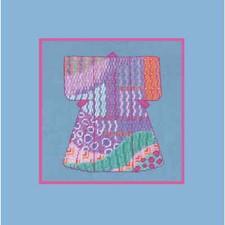 Le Bonheur des Dames counted petit point kit "Art Deco Kimono", 6,5x8cm, DIY