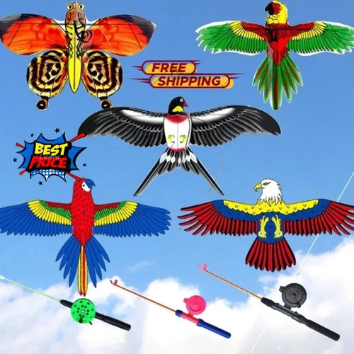 Kids cartoon eagle - cartoon, kite