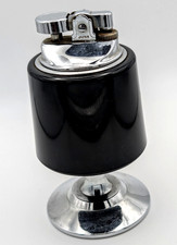VINTAGE Black LUCITE GAS TABLE
