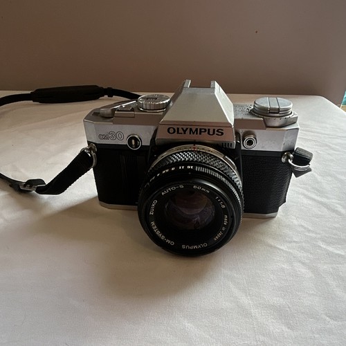 Olympus silver 35mm slr - olympus,