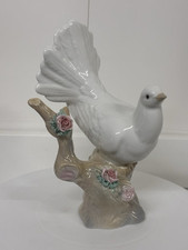 VINTAGE PORCELAIN DOVE on Branch FIGURINE BY MIQUEL REQUENA VALENCIA SPAIN