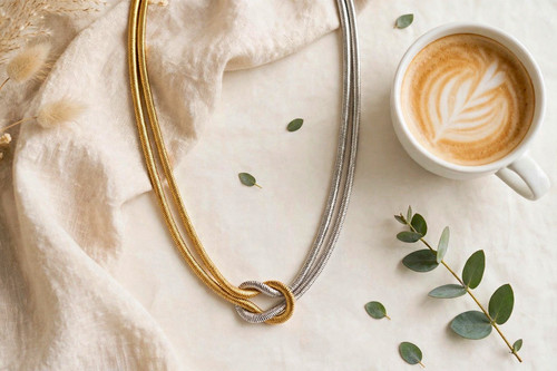 Two tone gold - &, silver