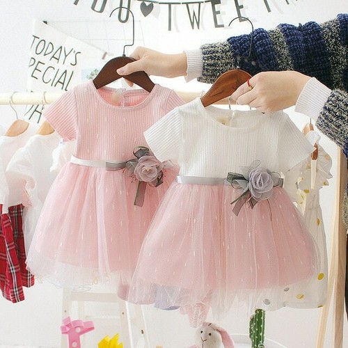 Newborn baby girl pink - pink, dress