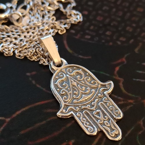 Silver hand fat filigree - hand,