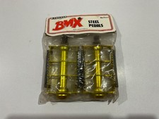 old schoo gold  bmx pedals
