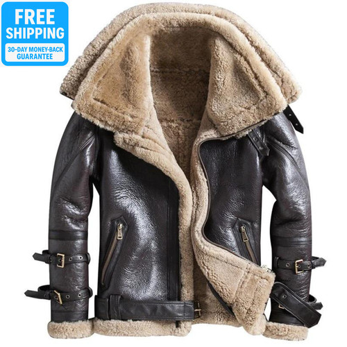 Mens raf real leather - b3,