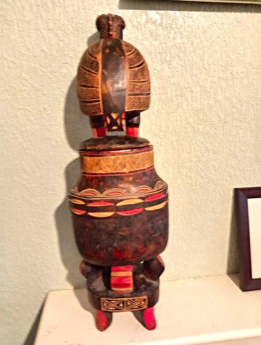 African carved wooden - wooden, figure