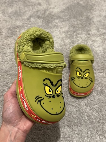 The grinch fleece lined clogs - fleece,