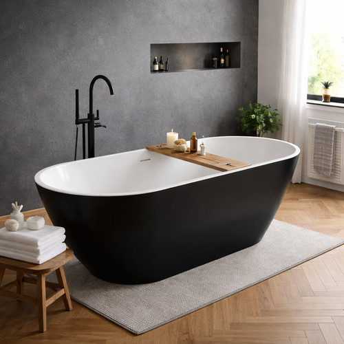 1645mm freestanding bath matt - bath,