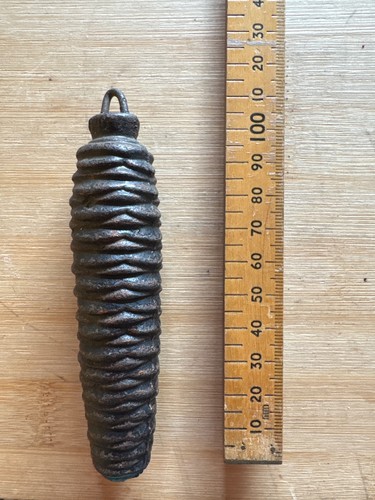 Cuckoo clock pine - cone, cast