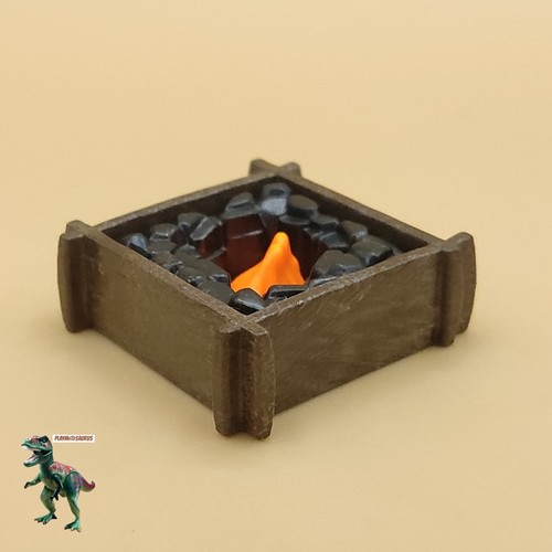 Playmobil coal box with fire - ,