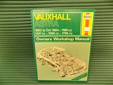 Vauxhall Astra Mk 1 inc GTE Haynes Workshop Manual