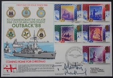 1988 Coming home for Christmas RN special signed FDC Guinea Pig club BFPS 2184