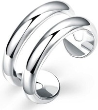 Open Double Line Ring Thumb