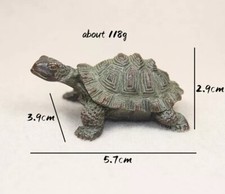 Brass Turtle Animal Statue tea pet Sculpture Tabletop Figurine Home Decor Gift