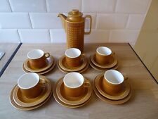 Hornsea Pottery Saffron Coffee Pot, 6 Cups, 6 Saucers & 6 Plates