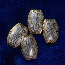 Antique Platinum & 14K Gold