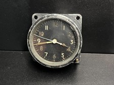 Vintage WW2 Spitfire 6A/1002 One Day Clock - Air Ministry Stamp - Working