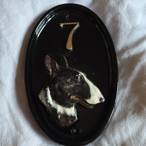 Vintage bull terrier ceramic - bull,