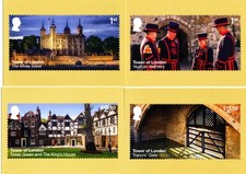 ROYAL MAIL STAMP CARD SERIES PHQ 534 TOWER OF LONDON 2024 PO UK 11 POSTCARDS GB