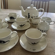 Dubout Tea Set Cats