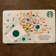 Starbucks UK Gift Card Celebration Streamers Coffee Gift Card 2023 