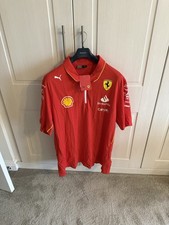 Men's Scuderia Ferrari F1 2024 Team Polo Shirt Size Xxl