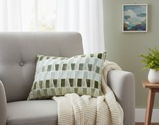 Next Green Geo Cushion Cover