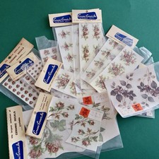 Vtg Ceramic Decals Mixed Media