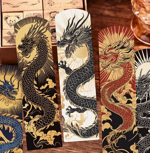 Bookmarks chinese dragon - chinese,