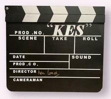SIGNED KEN LOACH KES CLAPPERBOARD RARE DAVID BRADLEY WIND THAT SHAKES THE BARLEY