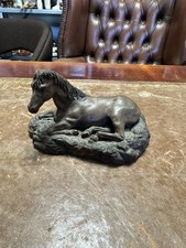 Highly Collectible Light Bronze Horse Figurine By North light 12x8cm