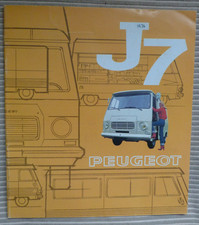 Peugeot J7 Van 1975-1976 UK market full colour sales brochure