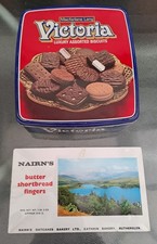 Vintage Macfarlane Lang Victoria Biscuit & Nairn's Butter Shortbread Finger Tins