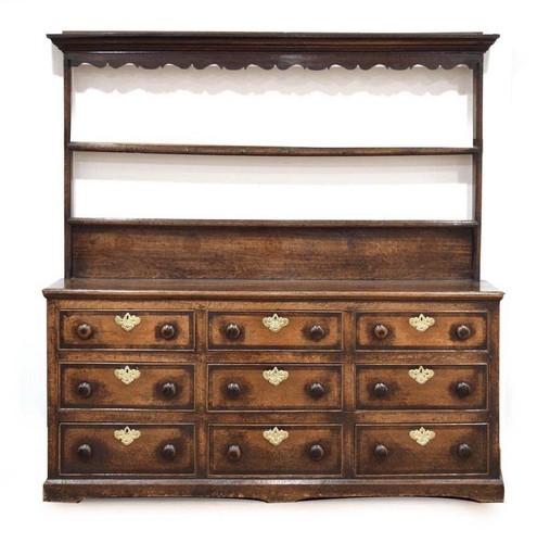 Georgian oak dresser kitchen - dresser.,
