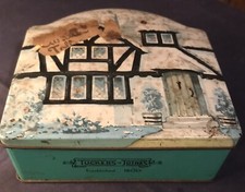 Vintage 1960s Tuckers of Totnes Devon Cottage Toffee Tin