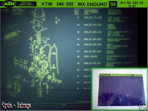 Ktm 240 250 enduro spares - ktm, 240_250_mx_enduro_spares