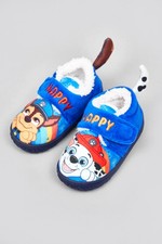 PAW Patrol Boys Slippers Chase & Marshall Plush Warm Fleece UK Sizes 5-10