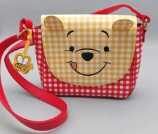 NwoT Loungefly Winnie The Pooh Gingham Crossbody Purse Adjust. Strap (W28)