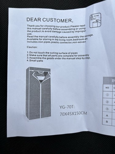 Portable fabric wardrobe - fabric,