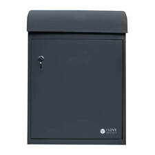 FRONT ACCESS WALL MOUNTABLE SECURE PARCEL BOX - GREY GRADE B RRP £179.99