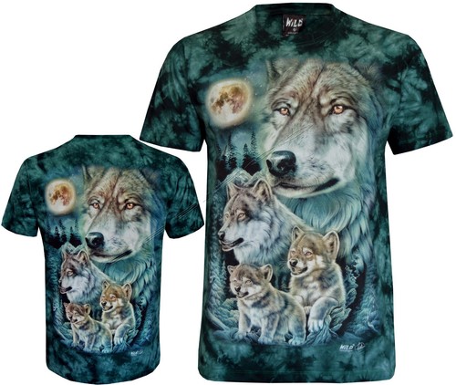 Tie dye shirt wolf pack - dye,