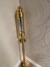 Rare Vintage Antique Gimbal Mount Ships Wall Stick Barometer 