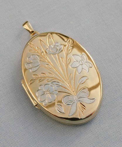 Large 9ct yellow gold - large,