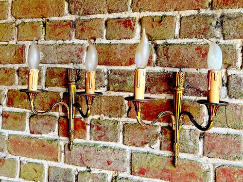 Vintage french ormolu wall - vintage,