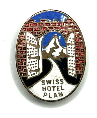 1940 hotel plan swiss enamel - 1940's,