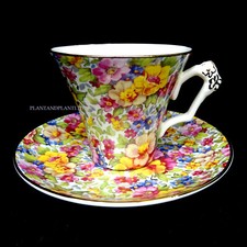 James Kent Du Barry Pattern Chintz Cup and Saucer